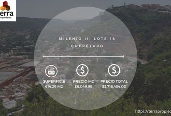 Lote de Terreno en  Milenio Iii Fase A, Municipio De Querétaro