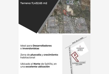 Lote de Terreno en  Boulevard Centenario De Torreón, Fraccionamiento El Toreo, Saltillo, Coahuila De Zaragoza, 25298, Mex