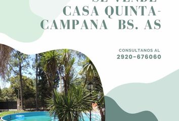 Quinta/Finca en  Campana, Partido De Campana