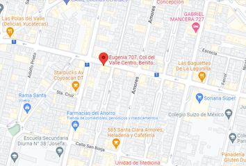 Departamento en  Avenida Colonia Del Valle 601-637, Del Valle, Del Valle Centro, Benito Juárez, Ciudad De México, 03100, Mex