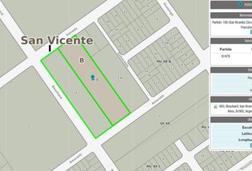 Terrenos en  San Vicente, Partido De San Vicente