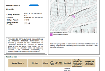 Lote de Terreno en  Fuentes Del Pedregal, Tlalpan, Cdmx