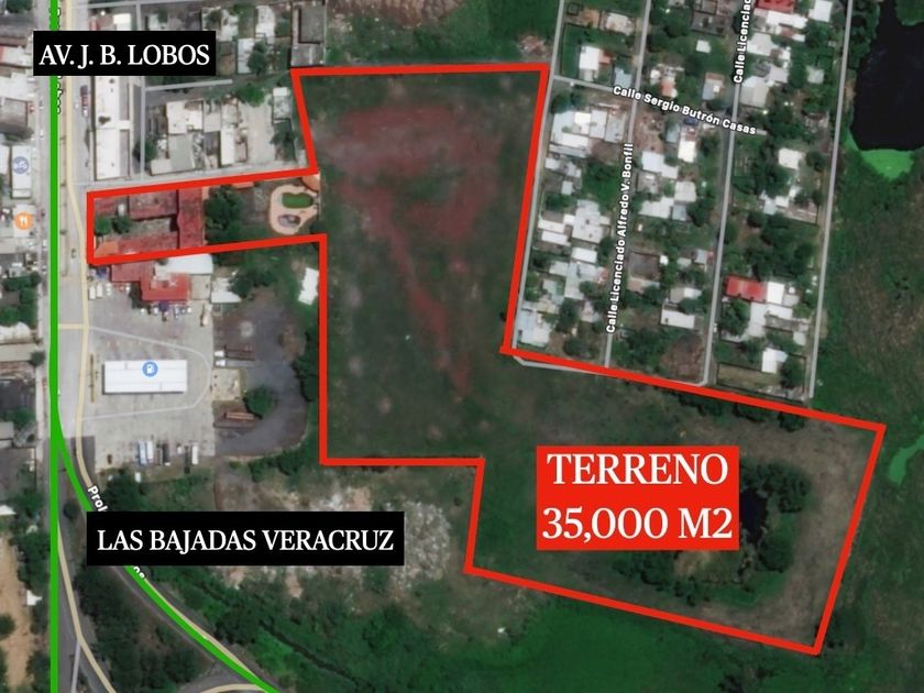 venta Lote de Terreno en Las Bajadas, Municipio Veracruz (EB-JS4681s)-  