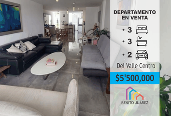 Departamento en  Del Valle Centro, Benito Juárez, Cdmx