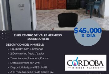 Departamento en  Valle Hermoso, Córdoba