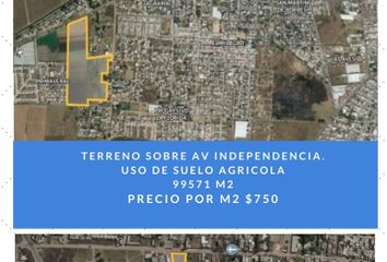 Lote de Terreno en  Av Independencia, Miguel Hidalgo, Irapuato, Guanajuato, México