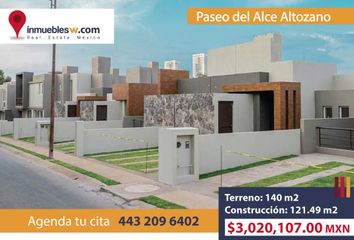 Casa en  Paseo De Los Alces, Residencial Coto Del Alce, Morelia, Michoacán De Ocampo, 58090, Mex