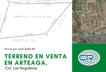 Lote de Terreno en  Arteaga, Arteaga, Arteaga, Coahuila
