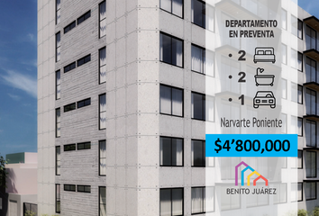 Departamento en  Narvarte Poniente, Benito Juárez, Cdmx