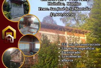 Casa en  Fraccionamiento San José De La Montaña, Huitzilac, Morelos