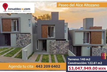 Casa en  Paseo De Los Alces, Residencial Coto Del Alce, Morelia, Michoacán De Ocampo, 58090, Mex