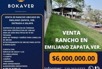 Rancho en  Carretera A Emiliano Zapata, Emiliano Zapata, Veracruz De Ignacio De La Llave, 91630, Mex