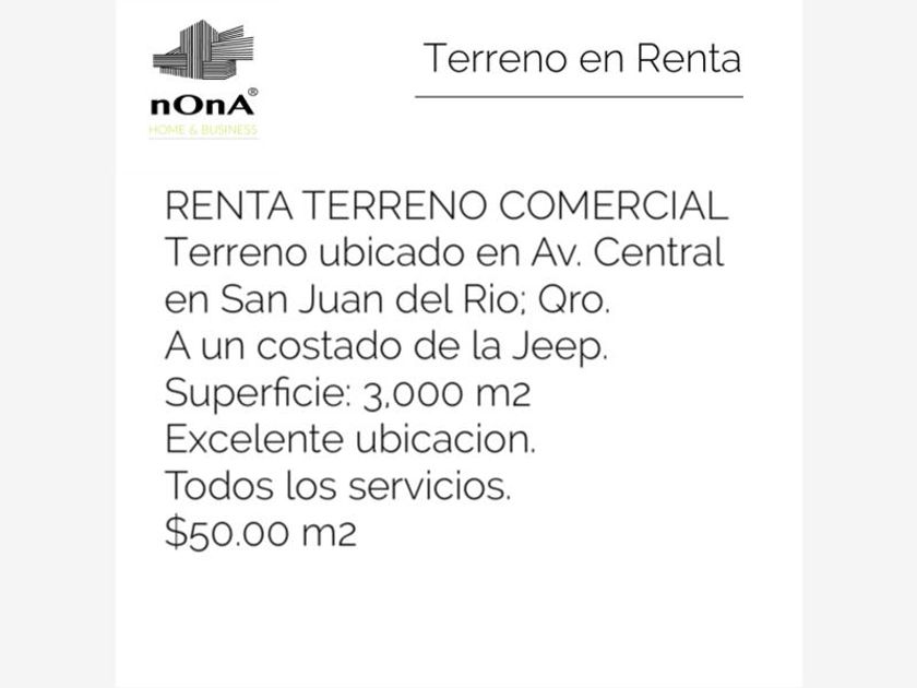 renta Lote de Terreno en Santa Cruz Nieto, San Juan del Río, Querétaro (MX1 -CQ7 )