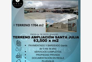 Lote de Terreno en  Ampliación Santa Julia, Pachuca De Soto