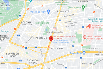 Departamento en  Avenida Insurgentes Sur, Condesa-roma, Roma Sur, Cuauhtémoc, Ciudad De México, 06760, Mex