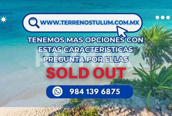 Lote de Terreno en  Tulum, Tulum