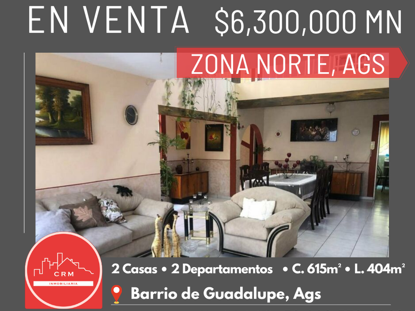 venta Casa en Guadalupe, Ciudad de Aguascalientes (EB-LP7858s)