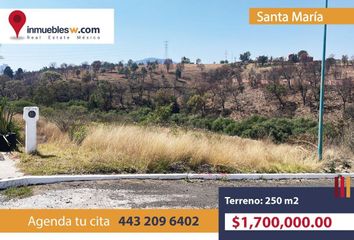 Lote de Terreno en  Lomas De Santa Maria, Morelia, Michoacán