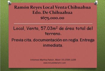 Local comercial en  Ramón Reyes, Municipio De Chihuahua