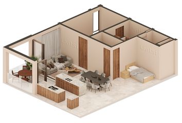 Departamento en  Calle 32 200, Montes De Ame, Mérida, Yucatán, 97115, Mex