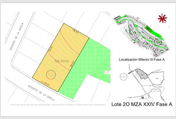 Lote de Terreno en  Calle Sendero De Las Delicias 28, Fraccionamiento Milenio 3ra Sección, Querétaro, 76060, Mex