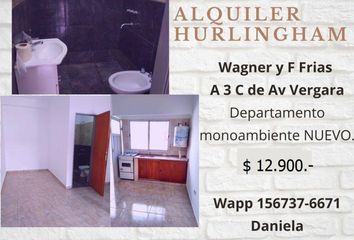 Departamento en  Hurlingham, Partido De Hurlingham