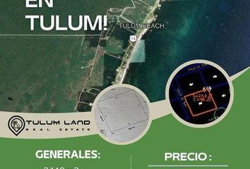 Lote de Terreno en  Tulum, Tulum