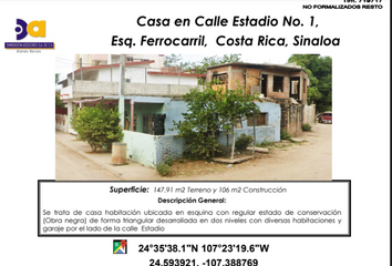 Casa en  Avenida 17va, Costa Rica, Culiacán, Sinaloa, 80430, Mex