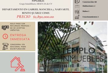 Departamento en  Calle Gabriel Mancera 7, Narvarte, Ciudad De México, Cdmx, México