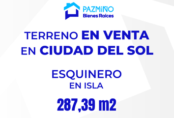 Terreno Comercial en  Urbanización Ciudad Del Sol, Machala, Ecuador