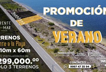 Lote de Terreno en  Carretera Telchac Puerto - Dzilam De Bravo, Yobaín, Yucatán, 97426, Mex