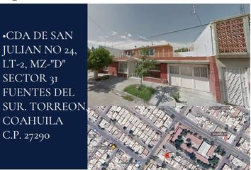 Casa en  San Julián 24, Fuentes Del Sur, Torreón, Coahuila De Zaragoza, México