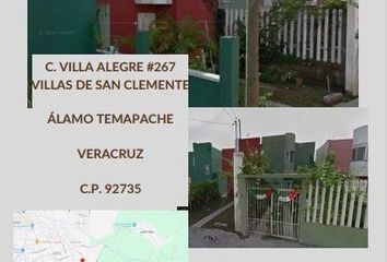 Casa en fraccionamiento en  Villa Alegre, Villas De San Clemente, Álamo, Veracruz, México