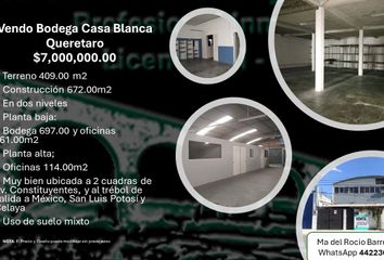 Vendo Bodega de Uso Mixto en Lomas de Casa blanca Querétaro