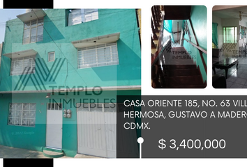Casa en  Oriente 185 63-185, Villa Hermosa, Ciudad De México, Cdmx, México