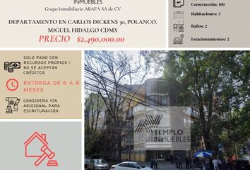 Departamento en  Carlos Dickens 30, Polanco, Polanco Iii Sección, Ciudad De México, Cdmx, México