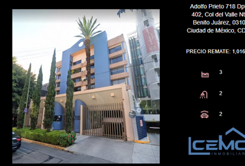 Departamento en  Adolfo Prieto 718, Colonia Del Valle Norte, Ciudad De México, Cdmx, México