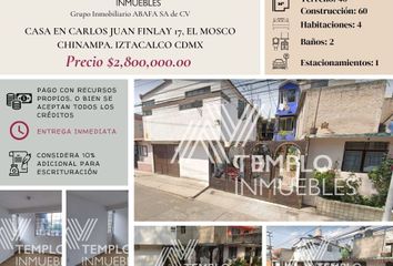 Casa en  Carlos Juan Finlay 17, El Mosco Chinampa, Ciudad De México, Cdmx, México