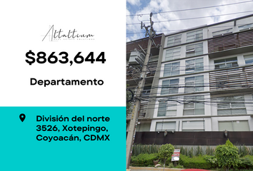 Departamento en  Avenida División Del Norte 3526, Xotepingo, Ciudad De México, Cdmx, México