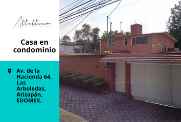 Casa en condominio en  Av. De La Hacienda No. 64, Las Arboledas, Atizapán De Zaragoza, Estado De México, México