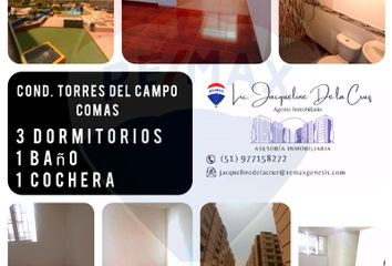Departamento en  Condominio Torres Del Campo, Avenida Los Chasquis, Comas, Perú