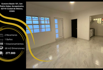 Departamento en  Gustavo Bazán 101, San Pedro Xalpa, 02719 Ciudad De México, Cdmx, México