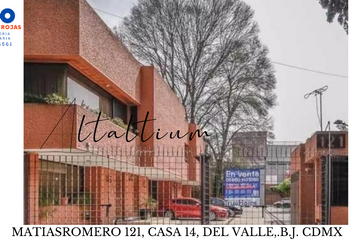 Casa en condominio en  Matías Romero 121, Colonia Del Valle Centro, Ciudad De México, Cdmx, México