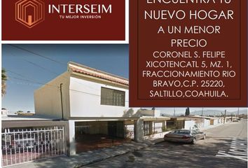 Casa en  Xicoténcatl 5, Río Bravo 1ra Ampliación, Saltillo, Coahuila De Zaragoza, México
