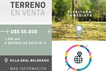 Terrenos en  Villa General Belgrano, Calamuchita, Córdoba, Arg