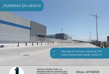Lote de Terreno en  Parque Industrial Aeropuerto Querétaro, Querétaro 100, Parque Internacional Aeropuerto Querétaro, Querétaro, México