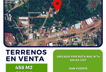Terrenos en  Ruta Nacional 14, Misiones, Argentina