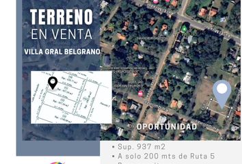 Terrenos en  Villa General Belgrano, Córdoba