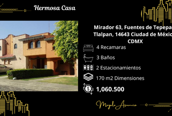 Casa en  Mirador 63, Fuentes De Tepepan, 14643 Ciudad De México, Cdmx, México