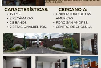 Casa en condominio en  Privada De Las Villas 3601, Santiago Momoxpan, Cholula, Puebla, México
